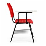 Cadeira Universitária Plástica Prancheta MDF - COR VERMELHO - MRPLAST - 34011
