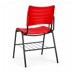 Cadeira Universitária Plástica Prancheta MDF - COR VERMELHO - MRPLAST - 34011