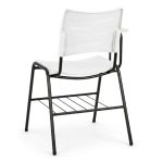 Cadeira Universitária Plástica Prancheta MDF - COR BRANCO - MRPLAST - 34030