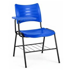 Cadeira Universitária Plástica Prancheta PLÁSTICA - COR AZUL - 54013