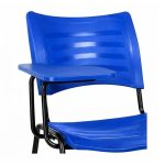 Cadeira Universitária Plástica Prancheta PLÁSTICA - COR AZUL - 54013