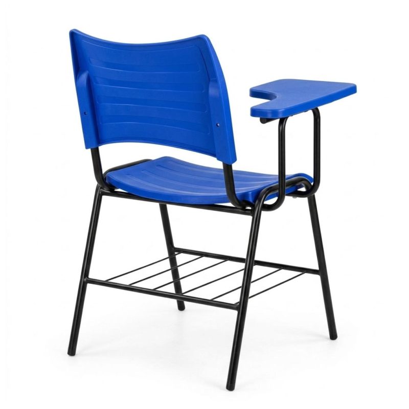 Cadeira Universitária Plástica Prancheta PLÁSTICA - COR AZUL - 54013