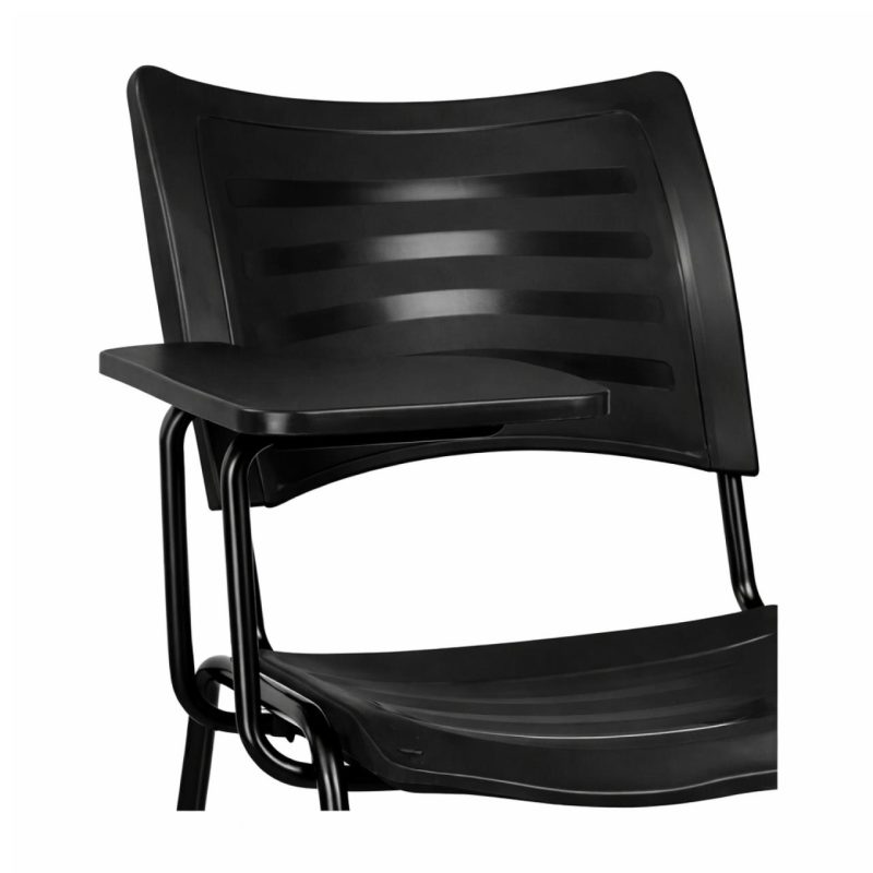 Cadeira Universitária Plástica Prancheta PLÁSTICA - COR PRETO - 54014