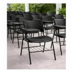 Cadeira Universitária Plástica Prancheta PLÁSTICA - COR PRETO - 54014