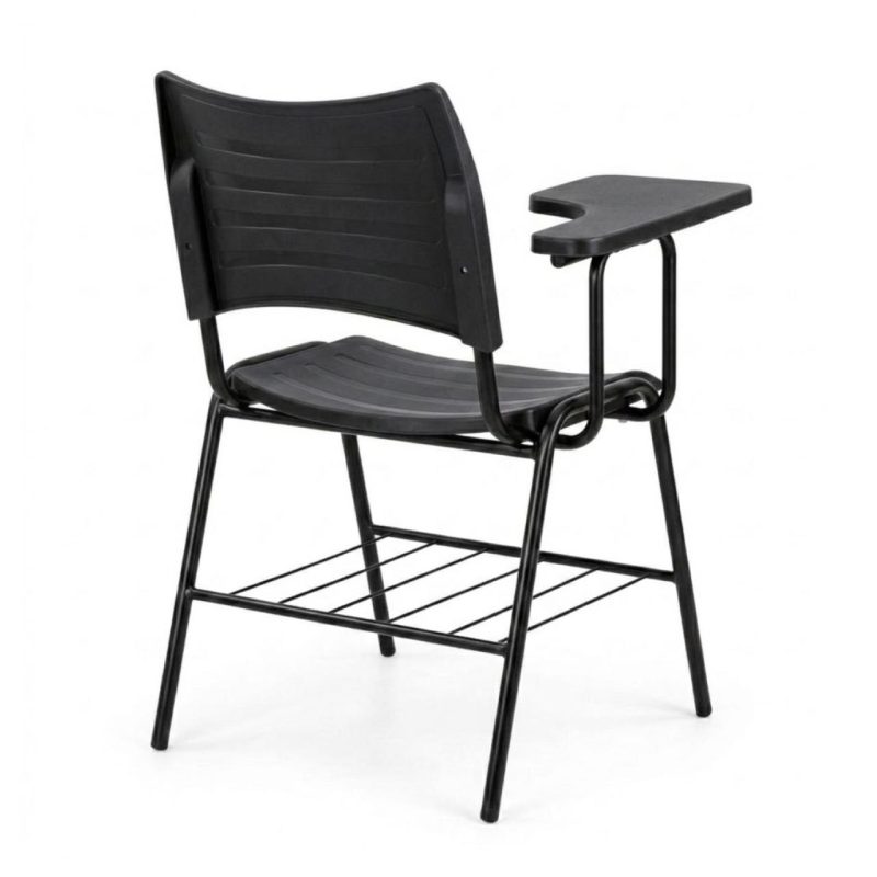 Cadeira Universitária Plástica Prancheta PLÁSTICA - COR PRETO - 54014