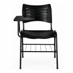 Cadeira Universitária Plástica Prancheta PLÁSTICA - COR PRETO - 54014