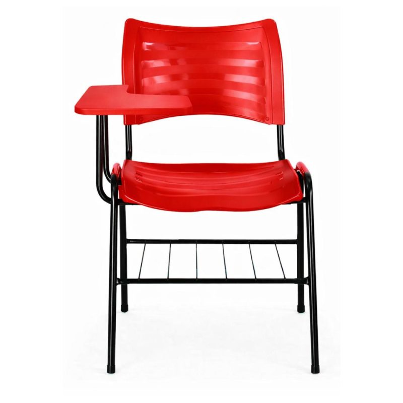 Cadeira Universitária Plástica Prancheta PLÁSTICA - COR VERMELHO - 54012