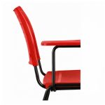 Cadeira Universitária Plástica Prancheta PLÁSTICA - COR VERMELHO - 54012