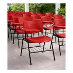 Cadeira Universitária Plástica Prancheta PLÁSTICA - COR VERMELHO - 54012