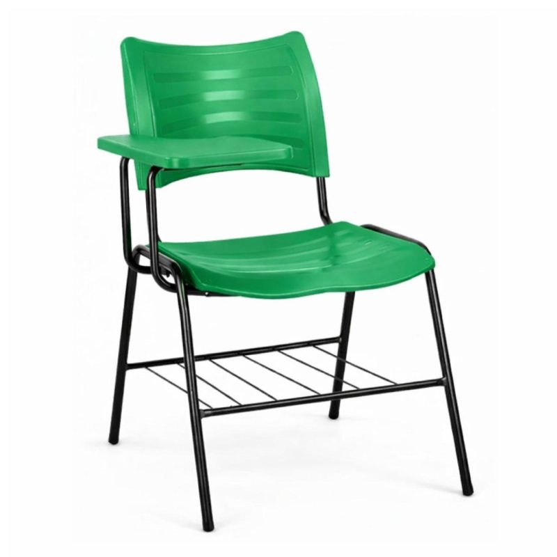 Cadeira Universitária Plástica Prancheta PLÁSTICA - COR VERDE - 54112