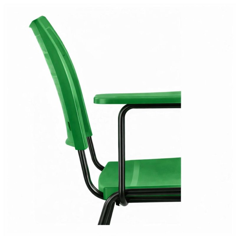 Cadeira Universitária Plástica Prancheta PLÁSTICA - COR VERDE - 54112