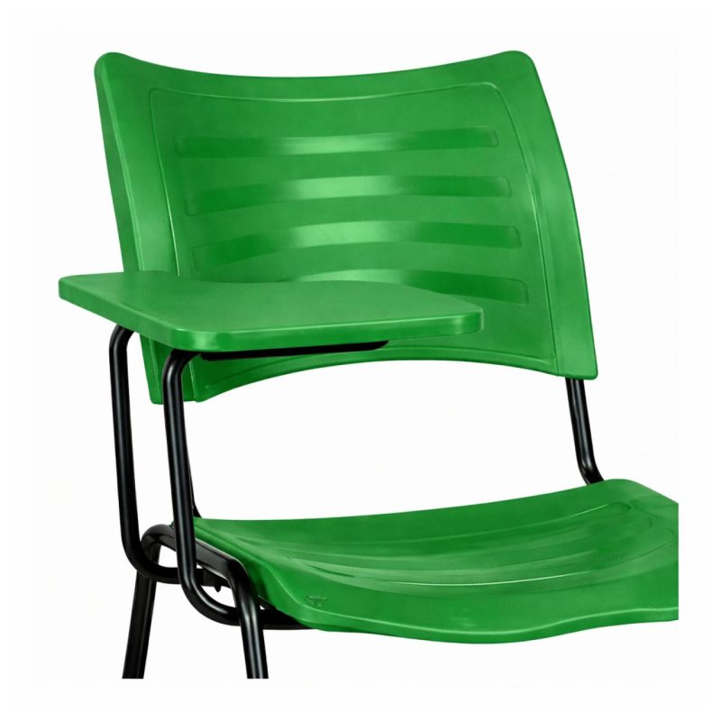 Cadeira Universitária Plástica Prancheta PLÁSTICA - COR VERDE - 54112