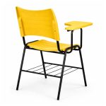 Cadeira Universitária Plástica Prancheta PLÁSTICA - COR AMARELO - 54010