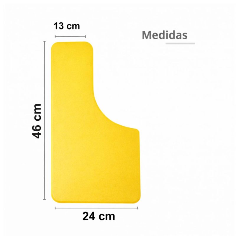 Cadeira Universitária Plástica Prancheta PLÁSTICA - COR AMARELO - 54010