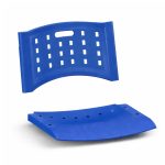 Cadeira Plástica Universitária PRANCHETA PLÁSTICA com Porta Livros - Cor Azul - 32019