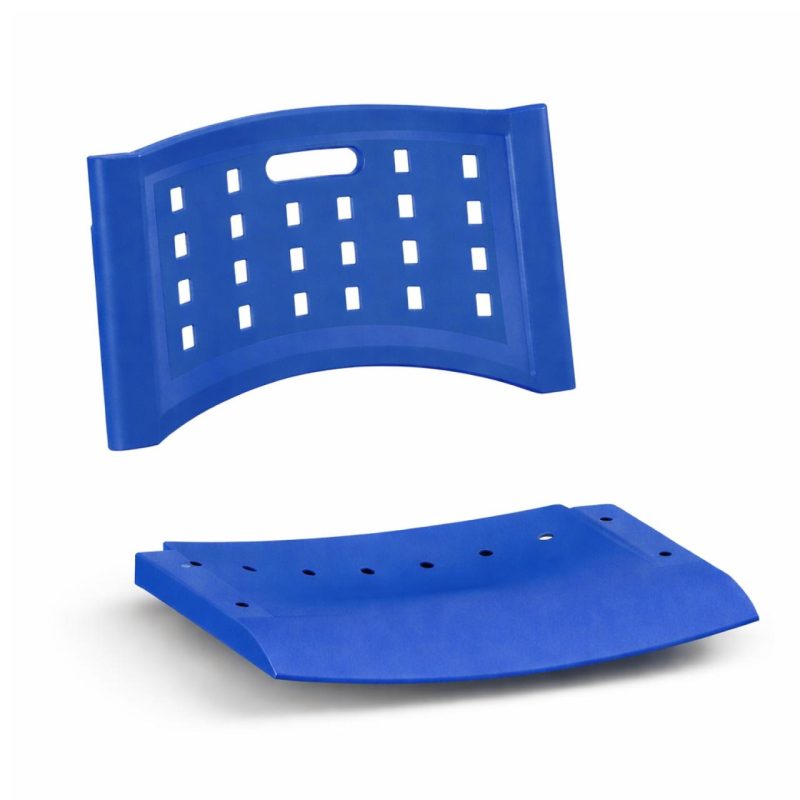 Cadeira Plástica Universitária PRANCHETA PLÁSTICA com Porta Livros - Cor Azul - 32019