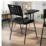 Carteira Universitária PRANCHETA PLÁSTICA c/ Porta Livros - Cor Preto - REALPLAST - 32013