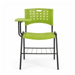 Cadeira Universitária PRANCHETA PLASTICA com Porta Livros - Cor Verde - REALPLAST - 32023