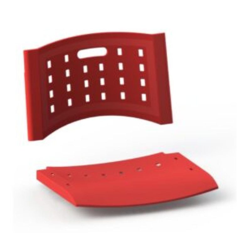 Sem categoria Cadeira Universitária Plástica com PRANCHETA de MDF - Cor Vermelho - 32009