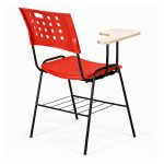 Sem categoria Cadeira Universitária Plástica com PRANCHETA de MDF - Cor Vermelho - 32009