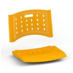 Cadeira Universitária Plástica com PRANCHETA de MDF - Cor Amarelo - 32016