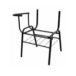 Cadeira Universitária Plástica com PRANCHETA de MDF - Cor Preto - 32001