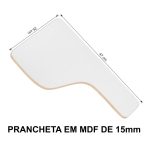 Cadeira Universitária Plástica com PRANCHETA de MDF - Cor Amarelo - 32016