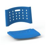 Cadeira Universitária Plástica com PRANCHETA de MDF - Cor Azul - 32010