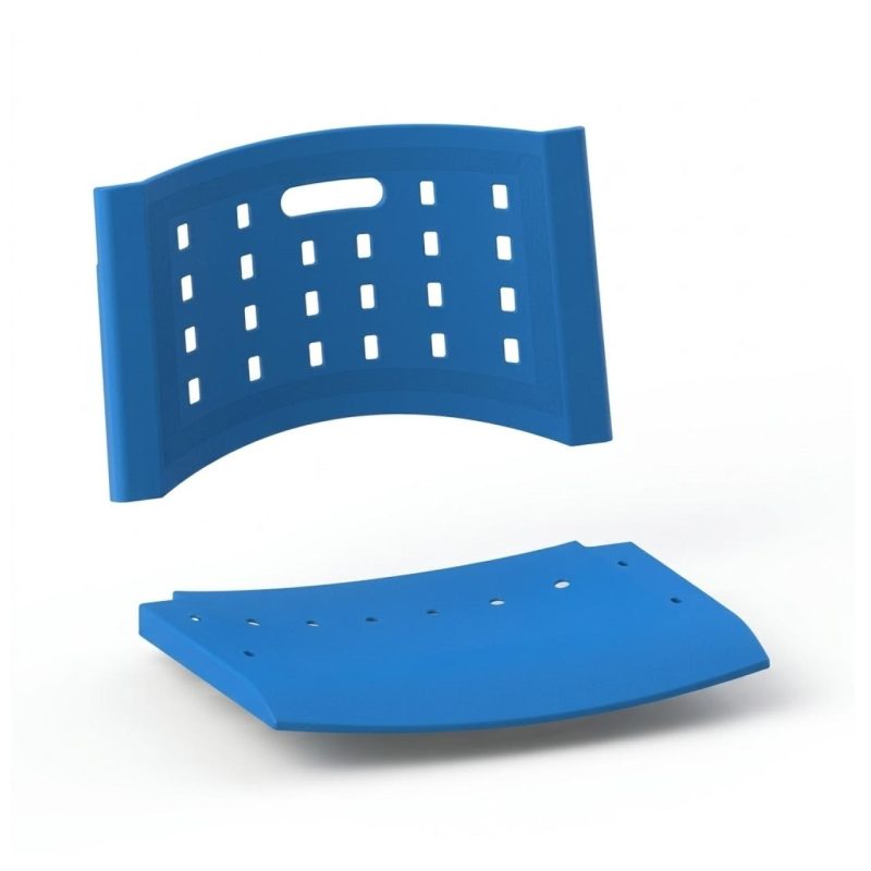 Cadeira Universitária Plástica com PRANCHETA de MDF - Cor Azul - 32010