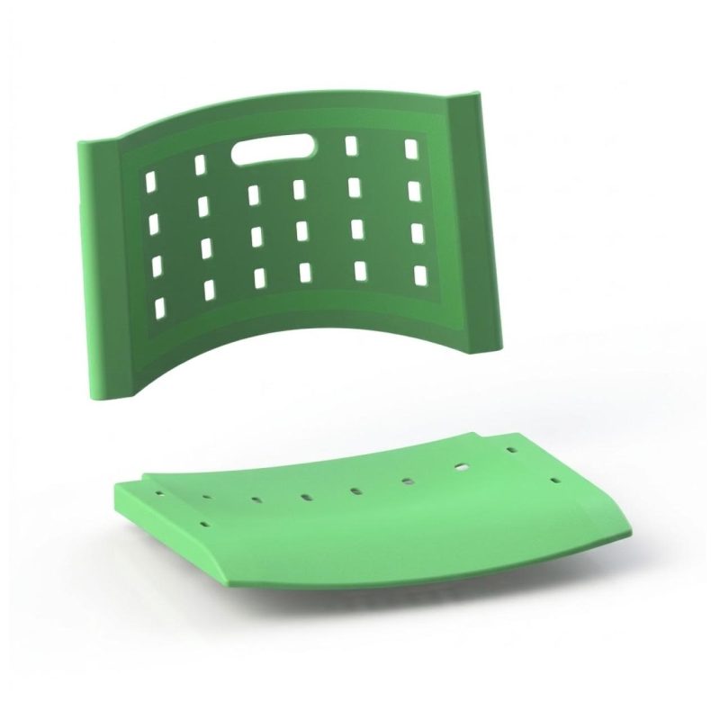 Cadeira Universitária Plástica com PRANCHETA de MDF - Cor Verde - 32012