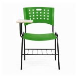 Cadeira Universitária Plástica com PRANCHETA de MDF - Cor Verde - 32012