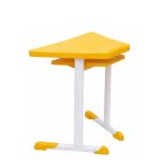 Mesa Hexagonal INFANTIL com Porta Livro - Cor Amarela - 42801