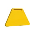 Mesa Hexagonal JUVENIL com Porta Livro - Cor Amarela - 45801