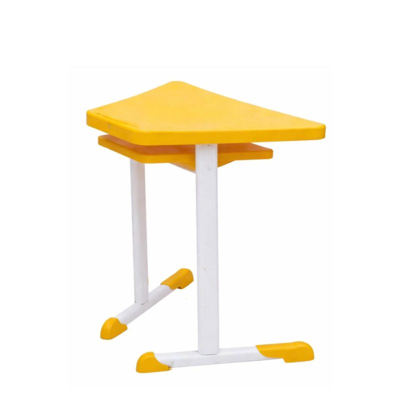 Mesa Hexagonal INFANTIL com Porta Livro - Cor Amarela - 42801