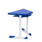 Mesa Hexagonal INFANTIL com Porta Livro - Cor Azal - 42802