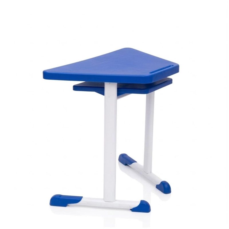 Mesa Hexagonal INFANTIL com Porta Livro - Cor Azal - 42802