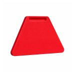 Mesa Hexagonal JUVENIL com Porta Livro - Cor Vermelho - 45803