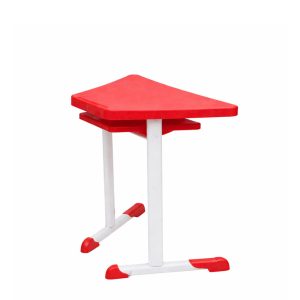 Mesa Hexagonal INFANTIL com Porta Livro - Cor Vermelho - 42803
