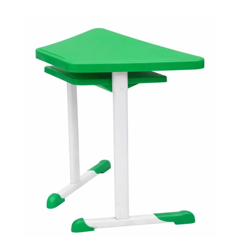 Mesa Hexagonal JUVENIL com Porta Livro - Cor Verde - 45804