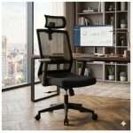 Cadeiras Escritório Cadeira Escritório Presidente Tela VOLT Frisokar - Cor PRETA - 30050