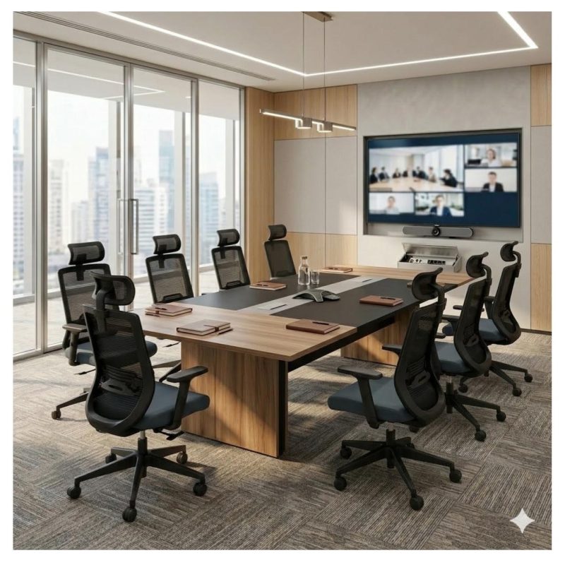 Cadeiras Escritório Cadeira Escritório Presidente Tela VOLT Frisokar - Cor PRETA - 30050