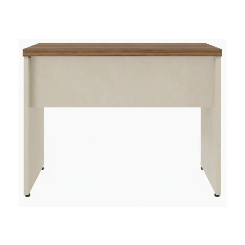 Móveis para Escritório Mesa de Escritório Executiva Reta com Gavetas - 1,50m x 0,60m (Tampo 40mm) - Nogal Sevilha / Champanhe - 34318