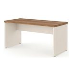 Móveis de Madeira Mesa de Escritório 1,70×0,70m Sem Gavetas NOGAL SEVILHA/BRANCO – 34307