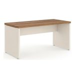 Móveis de Madeira Mesa de Escritório 1,70×0,70m Sem Gavetas NOGAL SEVILHA/BRANCO – 34307