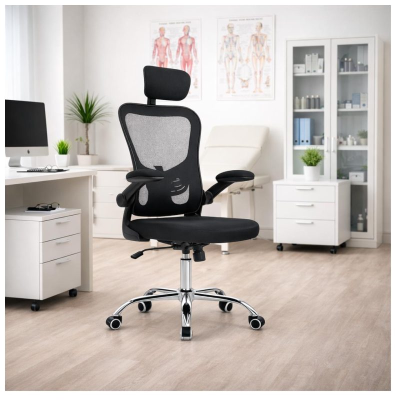 Cadeiras Escritório Cadeira de Escritório Giratória Ergonômica Tela Mesh ZAION-B