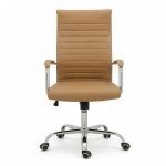 Cadeiras Escritório Cadeira de Escritório Presidente LONDON Giratória - Base Cromada - Corino Fendi - 31091