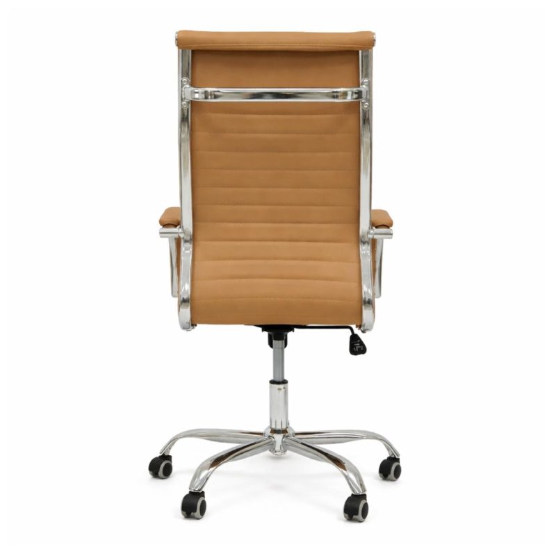 Cadeiras Escritório Cadeira de Escritório Presidente LONDON Giratória - Base Cromada - Corino Fendi - 31091