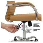 Cadeiras Escritório Cadeira de Escritório Presidente LONDON Giratória - Base Cromada - Corino Fendi - 31091