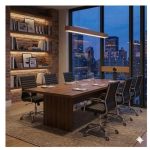 Cadeiras Escritório Cadeira de Escritório Diretor LONDON Giratória - Corino Preto - 31094