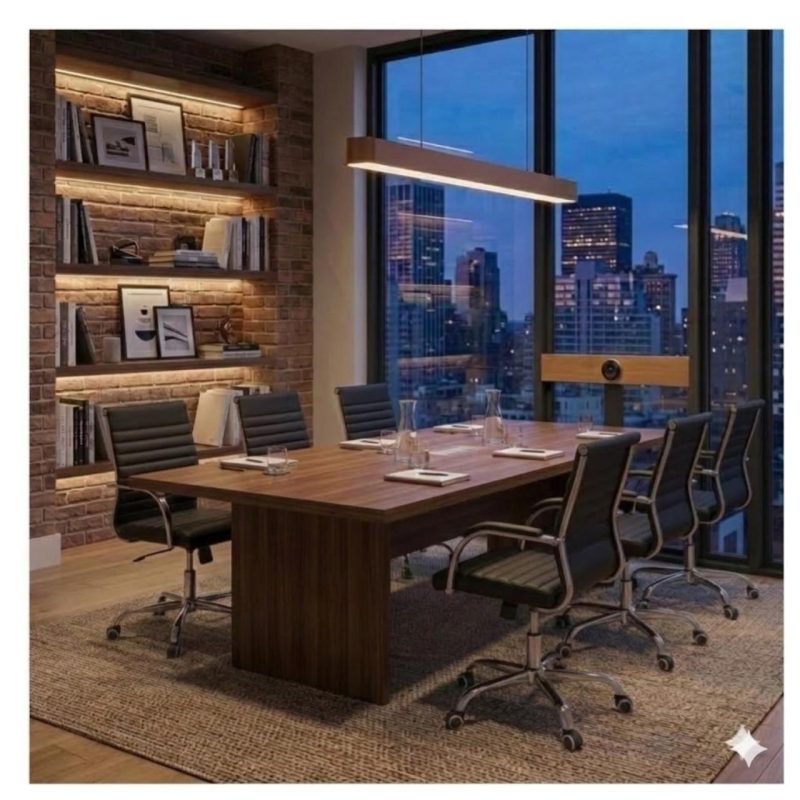 Cadeiras Escritório Cadeira de Escritório Diretor LONDON Giratória - Corino Preto - 31094